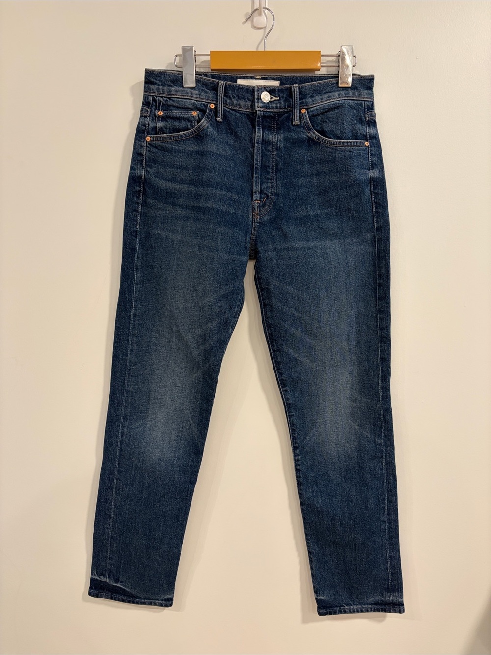 MOTHER The Trickster Ankle Born To Be Bitten Button Fly Jeans